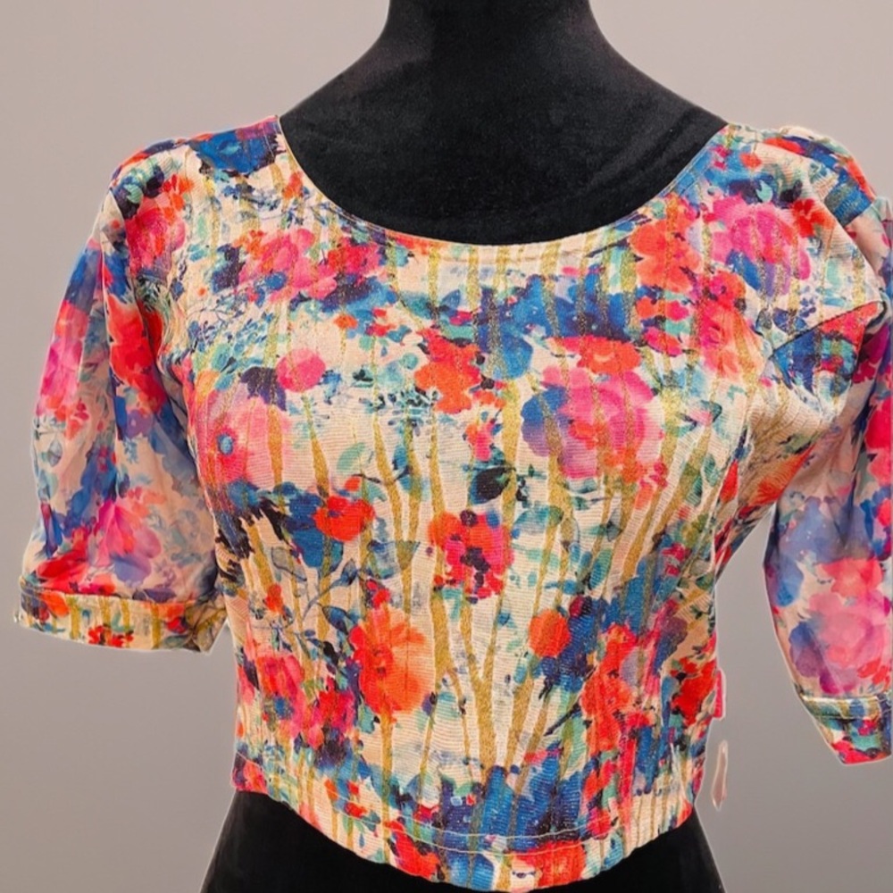 Floral Multicolor Women's Top